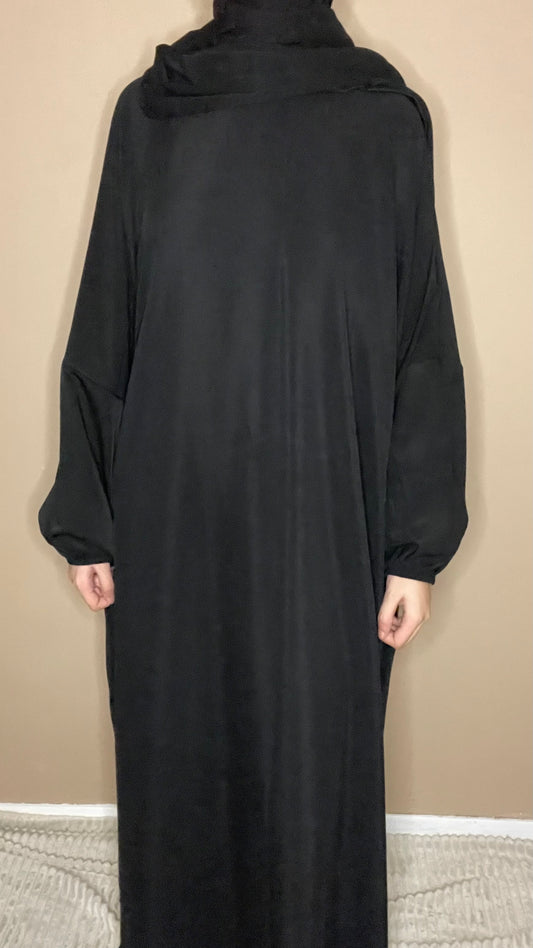Abaya soie de Médine Noir